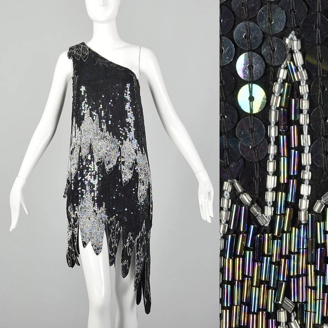 Écharpe Gatsby 1920 Avec Perles Et Paillettes – Boléro Cape Soirée Mariage Vintage - 7