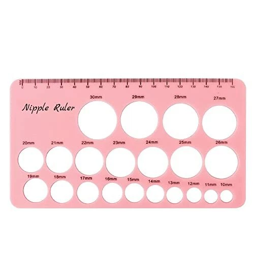 YOUHA Nipple Ruler, Nipple Rulers for Flange Sizing Measurement Tool, Silicon...