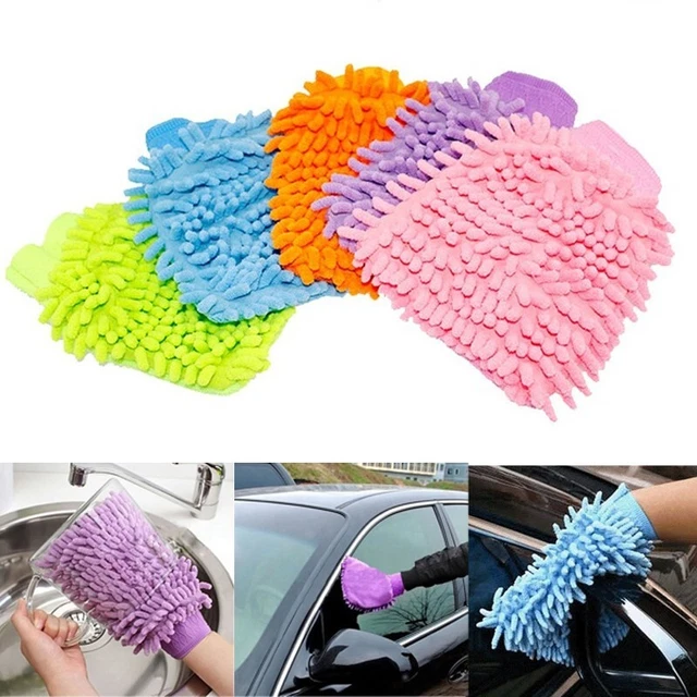 Guante oruga limpieza hogar toalla polvo microfibra coche esponja mitt