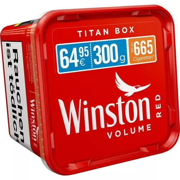 Winston Red 300g Titan Box Volumentabak Stopftabak Winston Red 300 Gramm