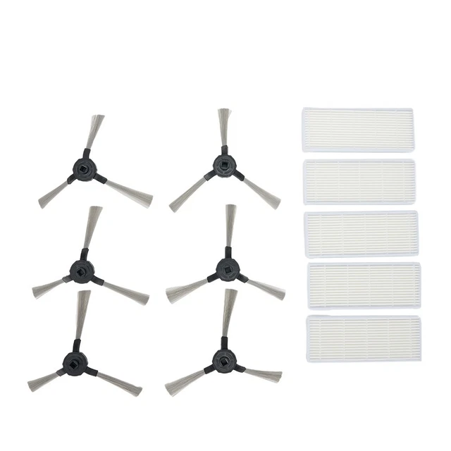 Side Brushes Filters Kit, For Mamnv T7s For Robotic Vacuum