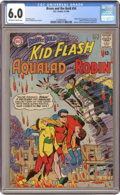Brave and the Bold #54 CGC 6.0 1964 1039892003 1st app. and origin Teen Titans
