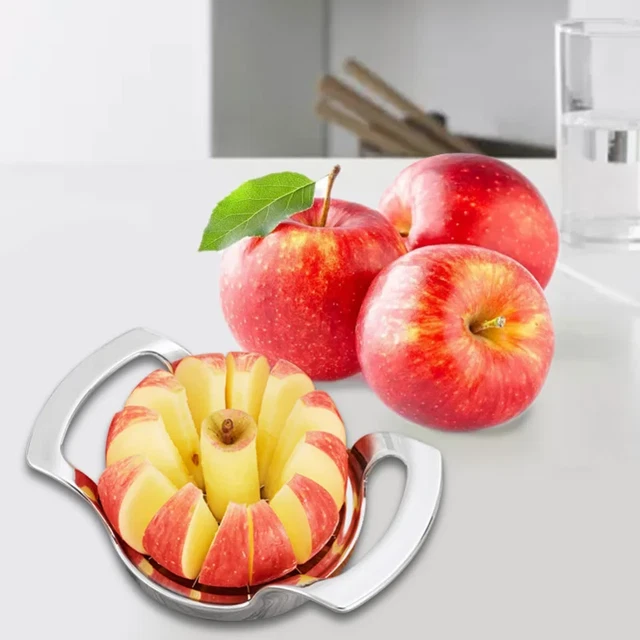 HIGH QUALITY 12BLADE Extra Large Apple Cutter Slicer, Stainless Steel