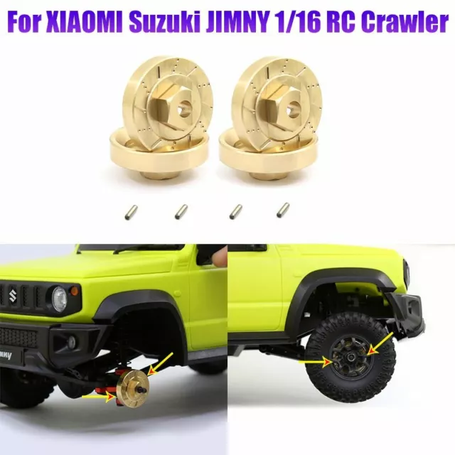 4 * Kupfer Gegengewicht Radstand Kupplungen für XIAOMI Suzuki JIMNY 1/16 RC Car