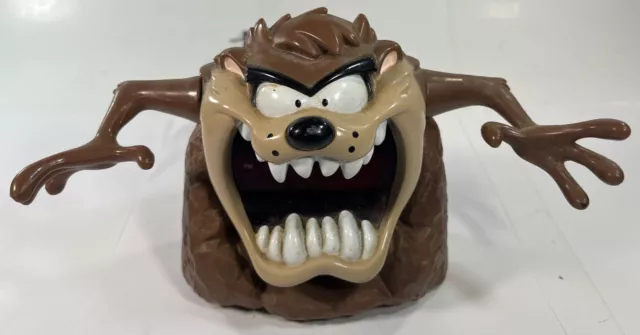 Vintage 90s Looney Tunes Warner Bros. Taz Tazmanian Devil Alarm Clock *Works*