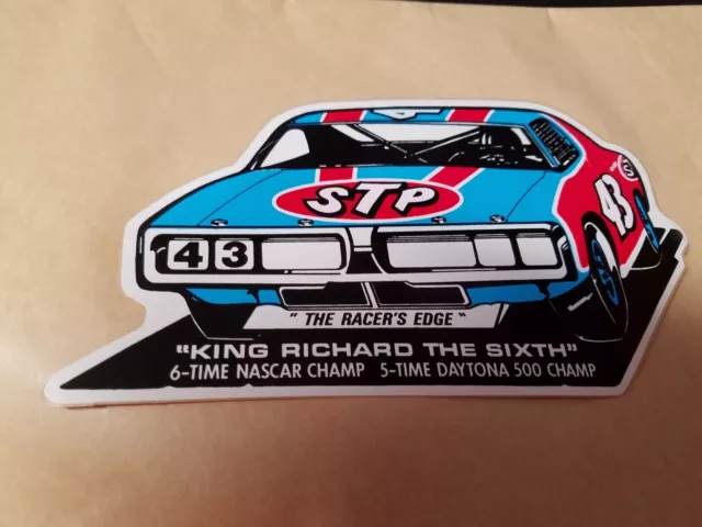 Richard Petty "King Richard the Sixth" vintage Champion  decal / sticker
