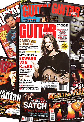 Guitar World Magazine 2001-2009 Back Issues tablature|sheet music|transcriptions