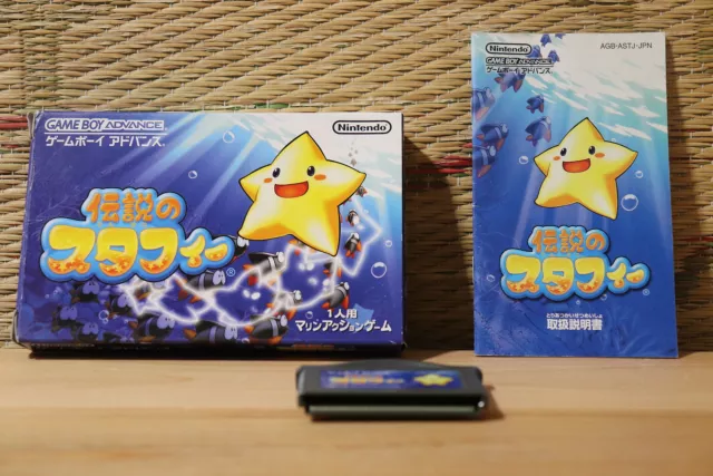 The Legendary Starfy w/box manual Densetsu no Nintendo Game Boy Advance GBA VG+!