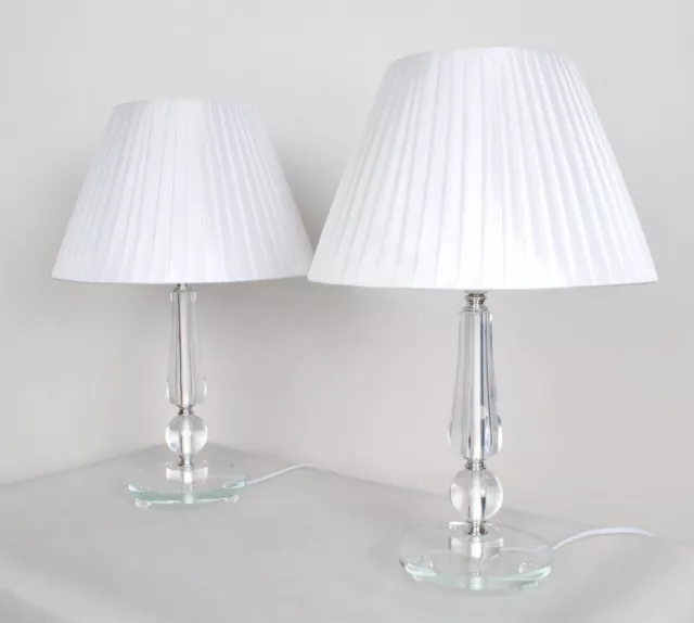 PAIR of NEW Bedside Table DESIGNER MODERN LAMPS 2