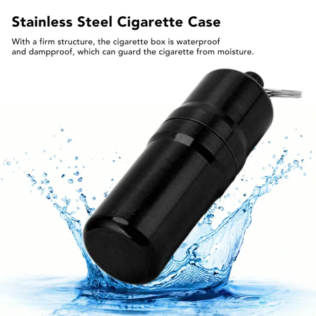 10 Sticks Cigarette Case Stainless Steel Dampproof Portable Mini Cigarette HG