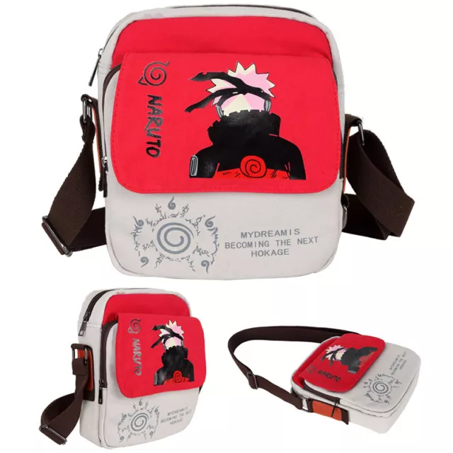 Naruto Shoulder Bag School Library Travel Satchel Anime Ninja Gaming Wallet AUS