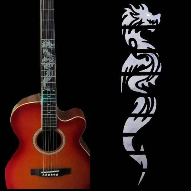 Guitar Fretboard Sticker Chinese Dragon For Acoustic Electric Inlay Fret B6H6