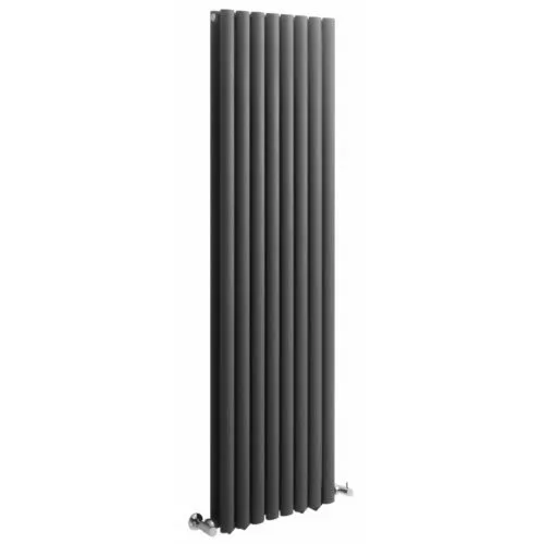 Anthracite Vertical Double Panel Radiator 1600mm x 472mm