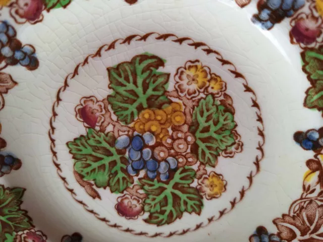 Vintage Wood Burslem England ,,Hyde'' Fruit Pattern Plate 6''/15 cm 2