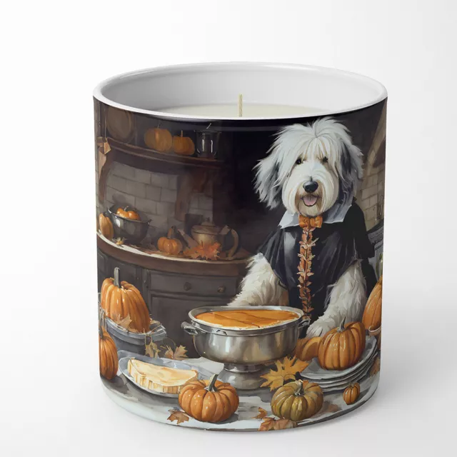Old English Sheepdog Kitchen Pumpkin Spice 10 oz Decorative Soy Candle DAC1798