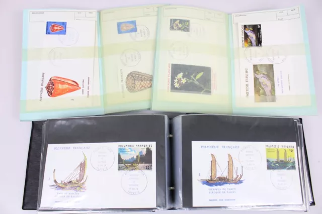 Polynésie Francaise Belle Collection D'enveloppes 1Er Jour Entre 1966 Et 1977