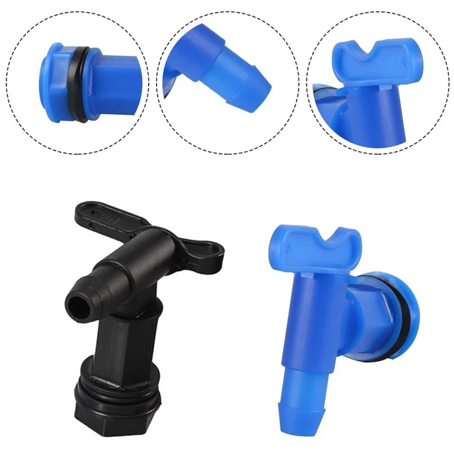 2 Robinets De Vidange Pour Tonneau De Pluie 3/4 Pouces - Vanne Robinet Pour Citerne Jardin