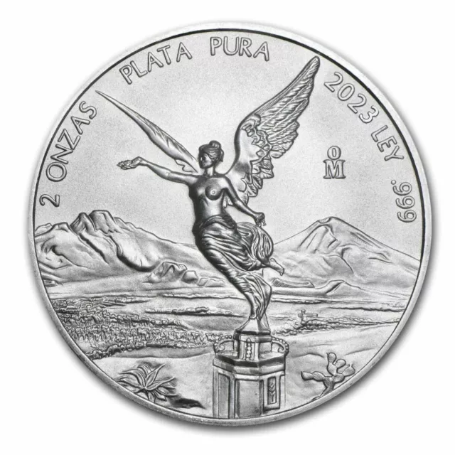 Libertad Siegesgöttin 2023  Silbermünze 2 oz 999 Silber Mexiko 2023