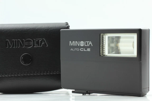 TESTED *N.MINT w/ Case* MINOLTA Auto CLE TTL Electro Flash Strobe From JAPAN