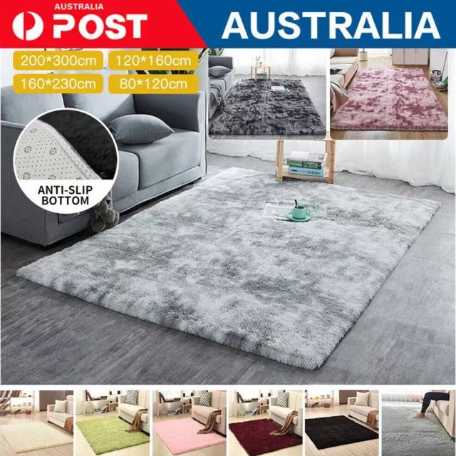 Floor Rug Rugs Fluffy Area Carpet Shaggy Soft Large Pads Living Room Bedroom Pad