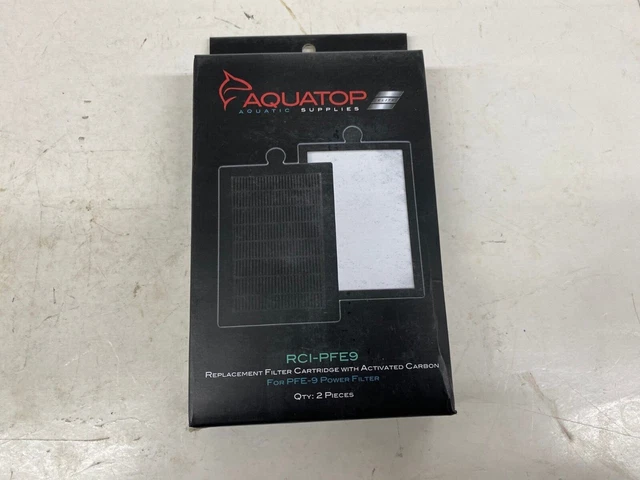 2pk Aquatop RCI-PFE9 Forza 40-80 Replacement Filter Inserts with Actived Carbon