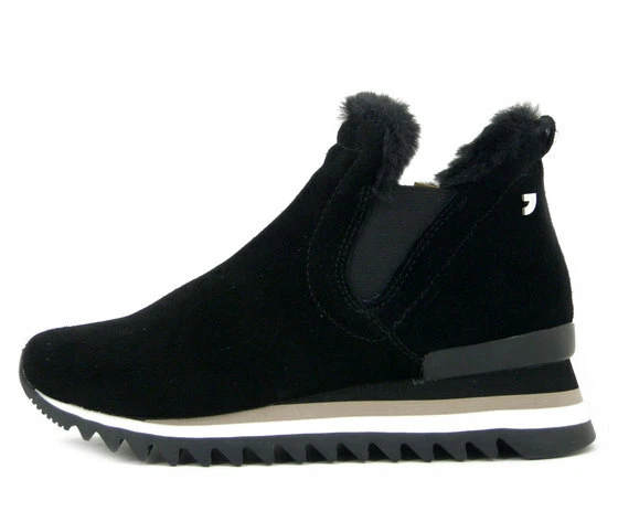 Bottines Femme Hiver 37 38 Véritable Cuir en Daim Noir Compensées Gioseppo