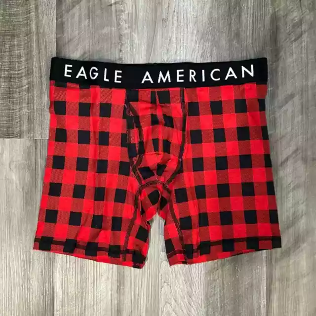 American Eagle Plaid Boxer Brief - Small