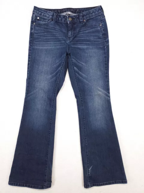 Jennifer Lopez Pants Womens Sz 2 Short Bootcut Jeans Comfort Stretch Denim Dark