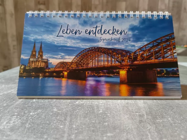 Tischkalender 2024 - Leben entdecken Spruchreif 2024 - Spiralbindung