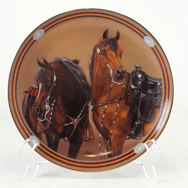Susie Morton On The Range "TRAILBLAZERS" Horse Plate Numbered Danbury Mint READ