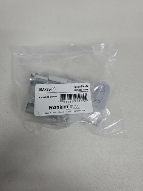Gancho doble bata montado en pared cromado Franklin Brass MAX35-PC