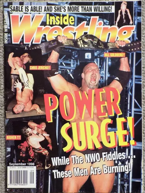 Inside Wrestling Magazine September 1998 Goldberg Pro Illustrated Wwf Wcw Wwe