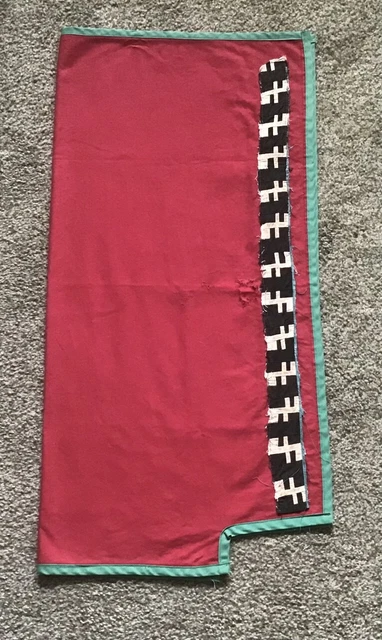 Vtg. Seminole patchwork handmade legging SINGLE Multi-Color AS FOUND  AS IS