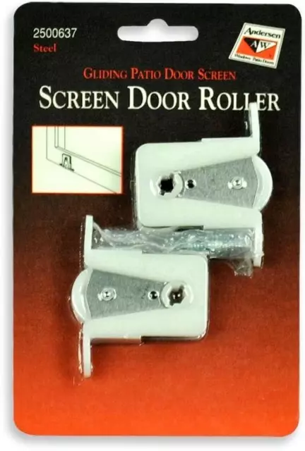 ANDERSEN SCREEN DOOR Rollers - Gliding Patio Door Screen 1 Pair by ...