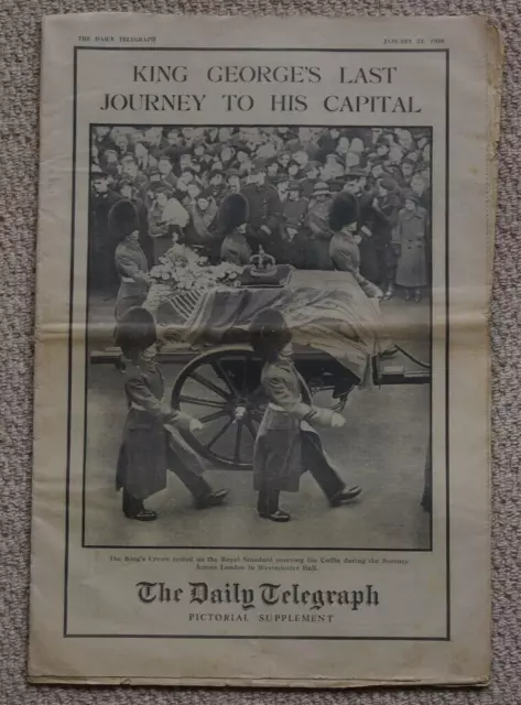 The Daily Telegraph Pictoral Supplement, King George's Last Journey Jan 24 1936