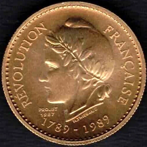 Médaille Projet 1987 – Bicentenaire Révolution Française – Argent – FDC