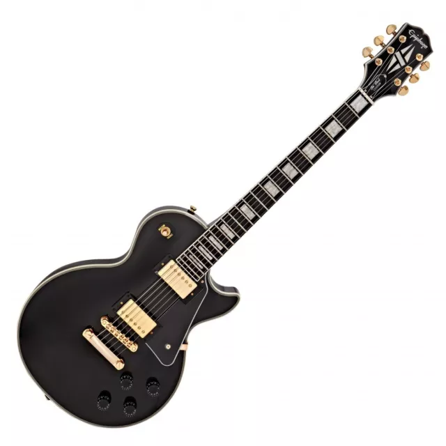 Epiphone Les Paul Custom, Ebony - Hals gebrochen