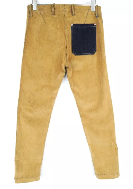 Replay Pantalones para Hombre W31/L30 Marrón Algodón Elástico Pana Corte Normal