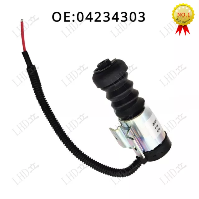 1 Pc Stop Solenoid 37DZS1E2 04234303 04134304 For Deutz D3L91403 D4L91404 24V.