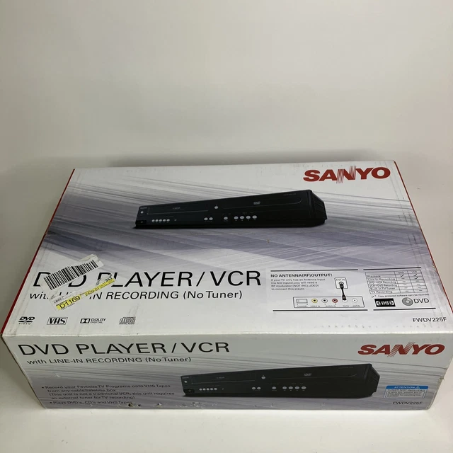 NEW IN BOX Sanyo FWDV225F DVD VCR Combo Dvd Player Vhs Vcr Combo