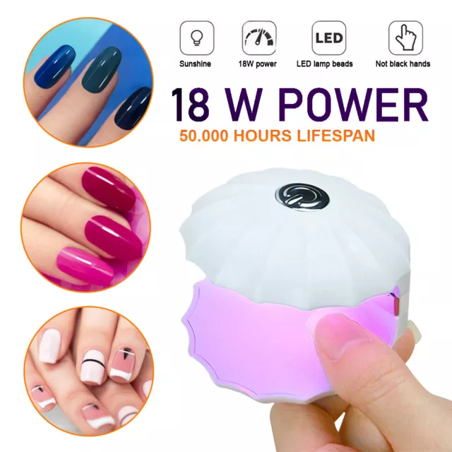 Ultraviolet UV Light LED Nails Gel Polish Dryer Lamp Manicure Curing Machine 18W