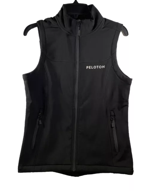 Stormtech Peloton Women’s Black Softshell Vest Performance Cycling Full Zip Sz S