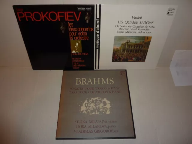 RARE 2x LP + BOX . STOIKA MILANOVA . Brahms Sonatas . Prokofiev . Vivaldi . NM