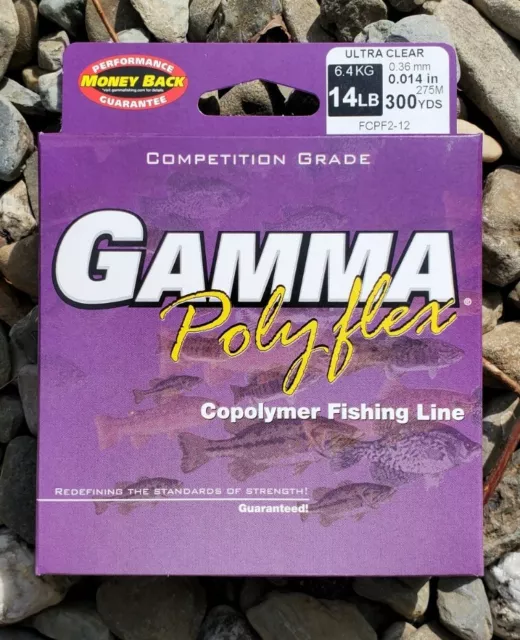 GAMMA POLYFLEX COPOLYMER Ultra Clear Fishing Line - Choose Lb