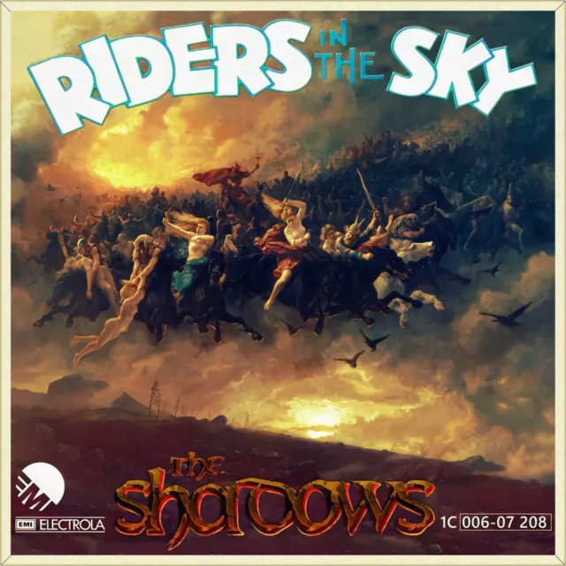 7" THE SHADOWS Riders In The Sky / Rusk EMI Instrumental-Rock 1980 like NEW!