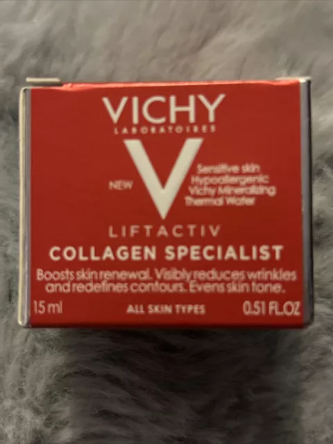 VICHY Liftactiv Collagen Specialist Anti-Ageing Day Face Cream 15ml BNIB