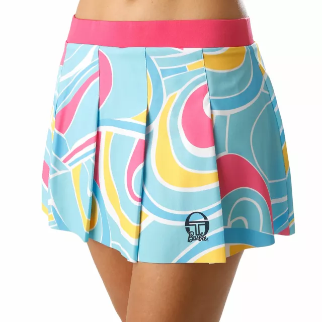 Jupe Short Sergio Tacchini Barbie 038457-354 Rare Skort Tennis / Multicolore L