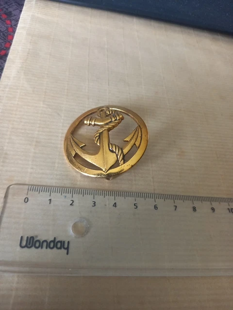 Insigne De Béret Troupes De Marine – Modèle D’occasion Sans Marquage