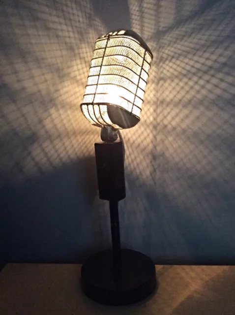 Vintage microphone lamp