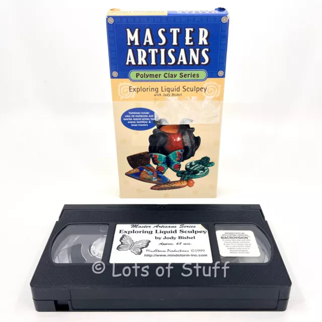 Explorando Esculpey Líquido con Jody Bishel VHS Polímero Arcilla Arte Maestros Artesanos